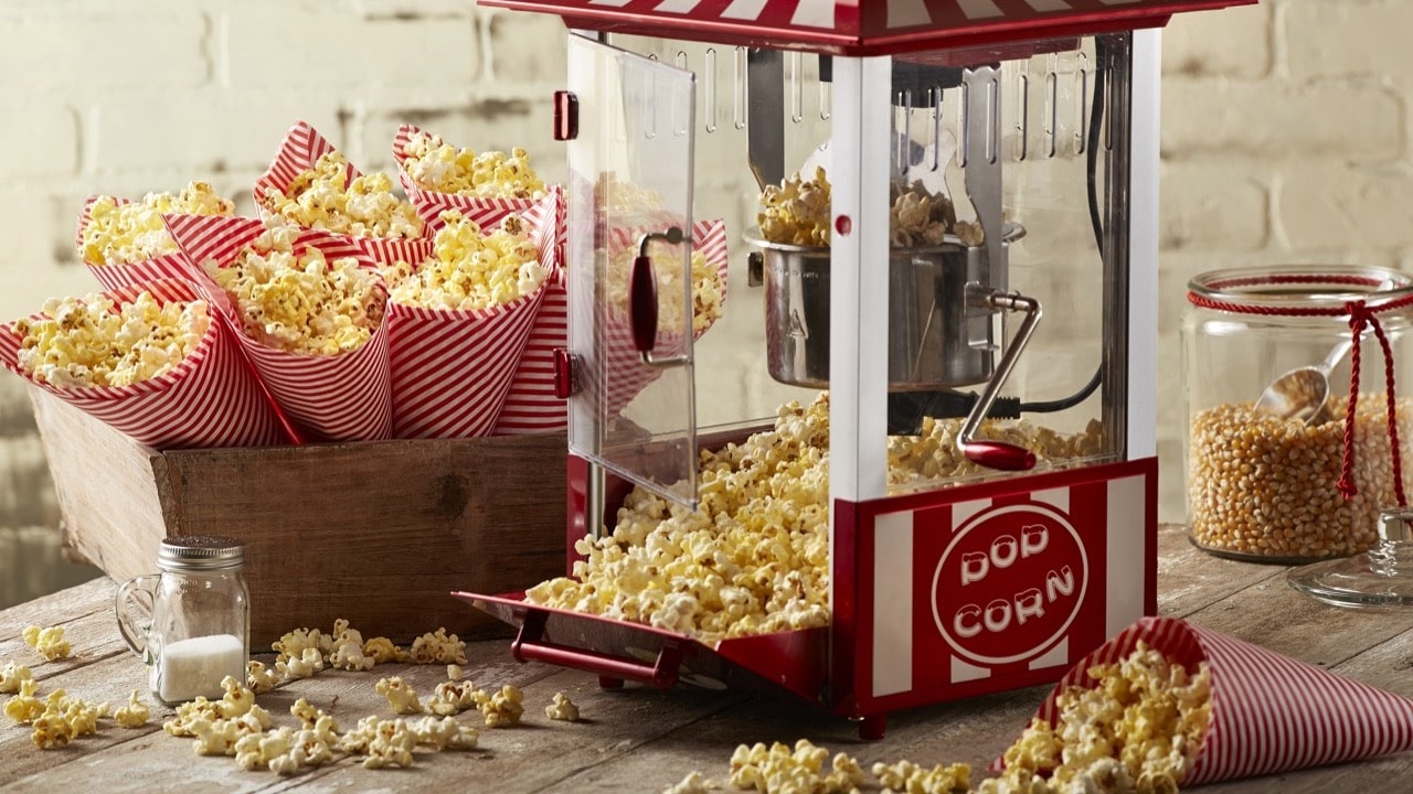 máquina de popcorn