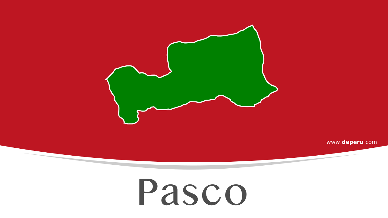 Mapa de la región Pasco